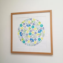 Load image into Gallery viewer, Anemone flower (right) wood block