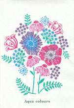 Load image into Gallery viewer, Bright Bloom botanical wood block print (3 colour options)