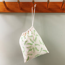 Load image into Gallery viewer, Botanical drawstring bag wood block printing kit
