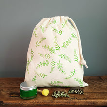 Load image into Gallery viewer, Botanical drawstring bag wood block printing kit