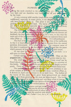 Load image into Gallery viewer, Ferns vintage book page print (2 colour options)
