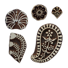 Load image into Gallery viewer, Indian Motif Wood Blocks Set