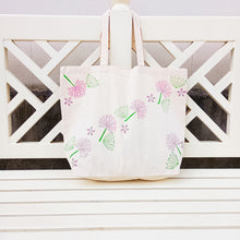 Load image into Gallery viewer, Floral maxi tote bag wood block printing kit