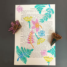 Load image into Gallery viewer, Ferns vintage book page print (2 colour options)