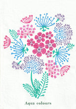 Load image into Gallery viewer, Pure Poetry botanical wood block print (3 colour options)