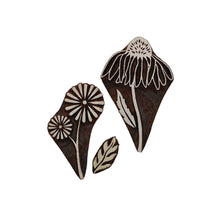 Load image into Gallery viewer, Floral tea towel wood block printing kit