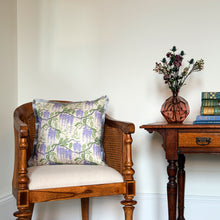 Load image into Gallery viewer, Wisteria cushion - stone/ lilac