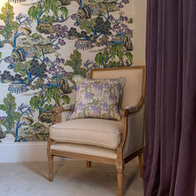Load image into Gallery viewer, Wisteria cushion - stone/ lilac