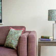 Load image into Gallery viewer, Bamboo Forest cushion - slate grey/ mint green