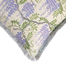 Load image into Gallery viewer, Wisteria cushion - stone/ lilac