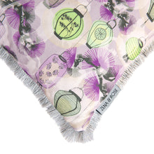 Load image into Gallery viewer, Pine Lanterns cushion - pink/ jade green