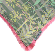Load image into Gallery viewer, Bamboo Forest cushion - slate grey/ mint green