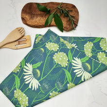 Load image into Gallery viewer, Echinacea oven gloves and tea towel set