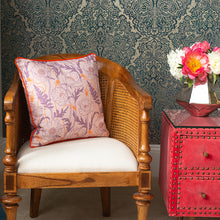Load image into Gallery viewer, Poppy cushion - pink/ mauve