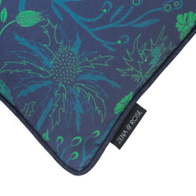 Load image into Gallery viewer, Sea Holly cushion - cobalt blue