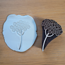 Load image into Gallery viewer, Achillea flower wood block
