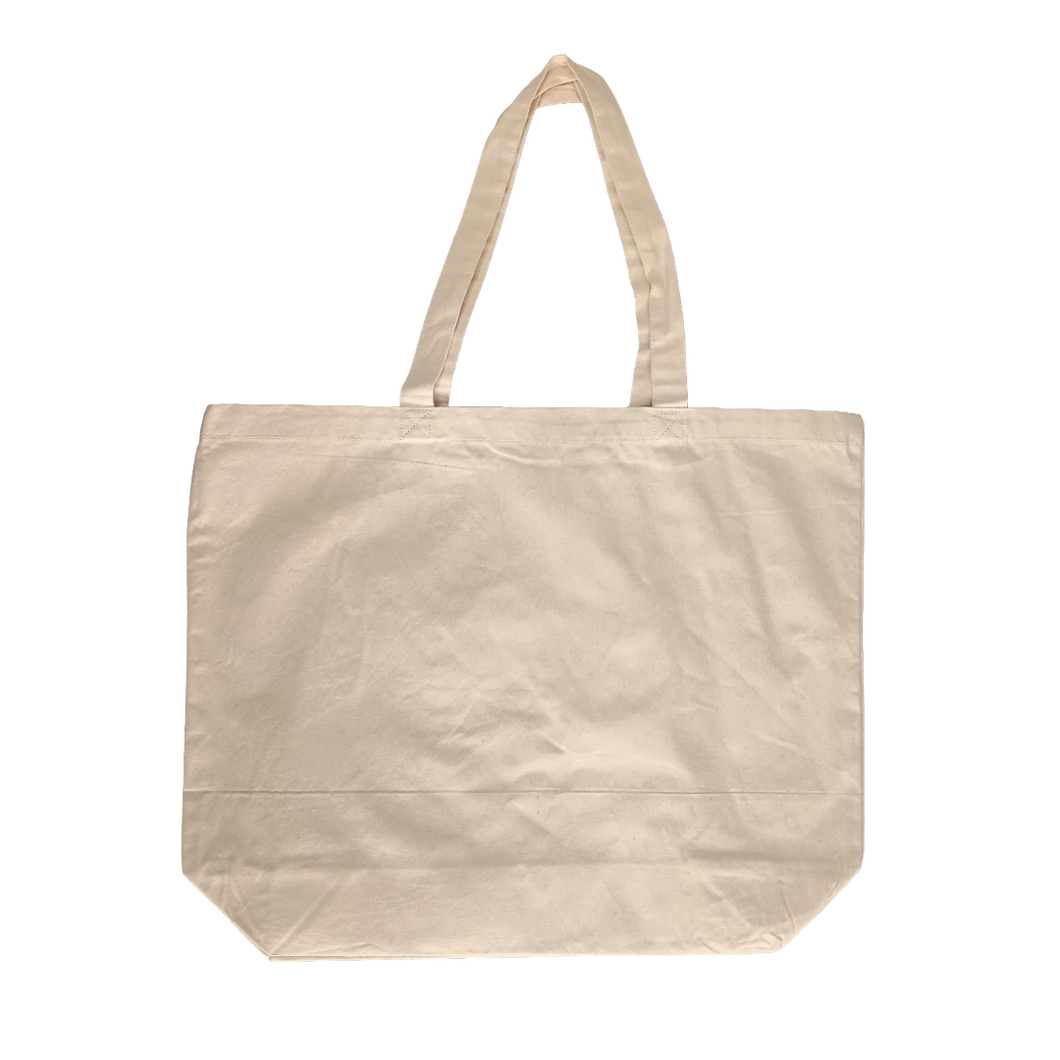Blank cotton maxi tote bag
