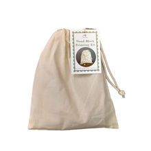 Load image into Gallery viewer, Botanical drawstring bag wood block printing kit
