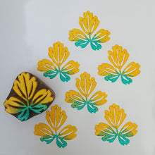 Load image into Gallery viewer, Columbine leaf wood block
