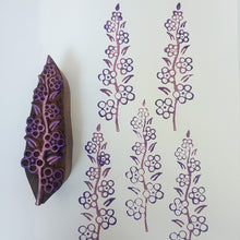 Load image into Gallery viewer, Coromandel flower wood block
