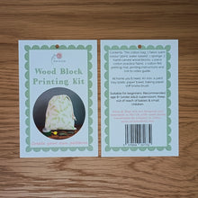 Load image into Gallery viewer, Botanical drawstring bag wood block printing kit
