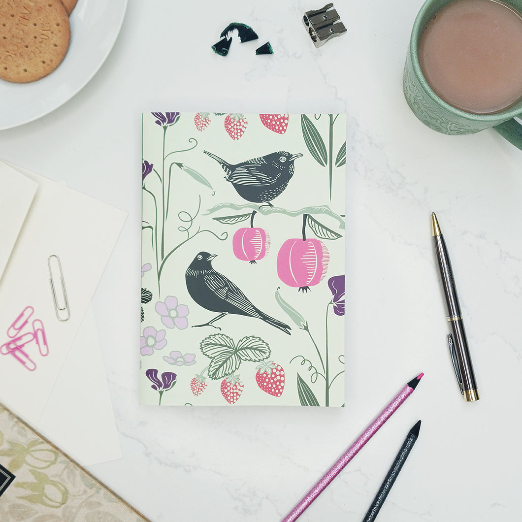 Fruit & Birds notebook