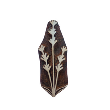 Load image into Gallery viewer, Lavender stem wood block
