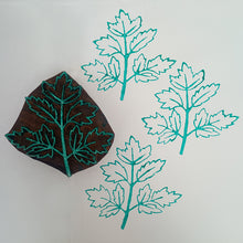 Load image into Gallery viewer, Lovage leaf wood block

