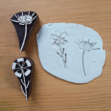 Load image into Gallery viewer, Scabiosa seedhead wood block
