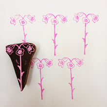 Load image into Gallery viewer, Penstemon flower wood block
