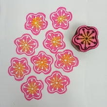 Load image into Gallery viewer, Plum Flower wood block
