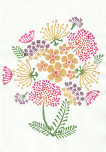 Load image into Gallery viewer, Set of 3 floral wood block prints in warm colours
