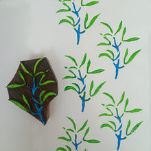 Load image into Gallery viewer, Rock Samphire leaves wood block
