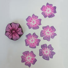 Load image into Gallery viewer, Sea mallow flower wood block
