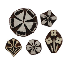 Load image into Gallery viewer, Small flower wood block set (save 10%)
