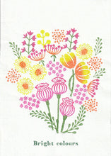Load image into Gallery viewer, Summertime botanical wood block print (3 colour options)
