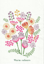 Load image into Gallery viewer, Summertime botanical wood block print (3 colour options)

