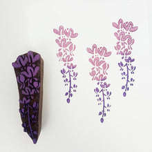 Load image into Gallery viewer, Wisteria flower wood block
