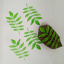 Load image into Gallery viewer, Wisteria leaf wood block
