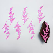Load image into Gallery viewer, Poppy leaf wood block
