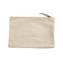 Load image into Gallery viewer, Blank cotton zip bag
