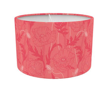 Load image into Gallery viewer, Poppy flower pattern lamp shade – coral
