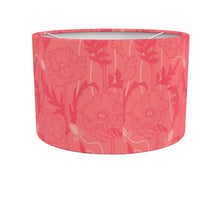 Load image into Gallery viewer, Poppy flower pattern lamp shade – coral

