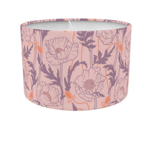 Load image into Gallery viewer, Poppy drum lamp shade – pink/ mauve
