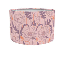 Load image into Gallery viewer, Poppy drum lamp shade – pink/ mauve

