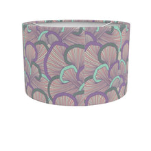 Load image into Gallery viewer, Fungi drum lamp shade – pink/ purple/ green
