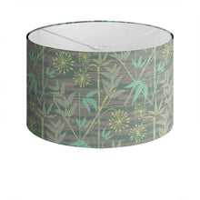 Load image into Gallery viewer, Bamboo Forest lampshade - slate grey/ mint green
