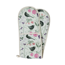 Load image into Gallery viewer, Fruits &amp; Birds double oven gloves
