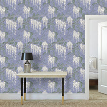 Load image into Gallery viewer, Wisteria Wallpaper - purple/ cream

