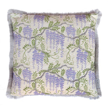 Load image into Gallery viewer, Wisteria cushion - stone/ lilac
